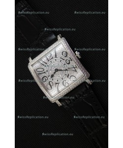 Franck Muller Master of Sqaure Ladies Quartz Replica Watch in Steel Case