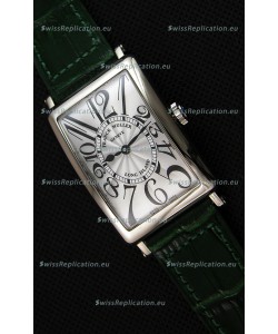 Franck Muller Long Island Ladies Replica Watch in Swiss Quartz Movement Green Strap 