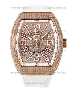 Franck Muller Vanguard V45 Edition in Rose Gold Plating - White Numerals 