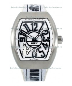 Franck Muller "Fr2nck" Vanguard Rabbit Edition Swiss Replica Watch in Steel Casing