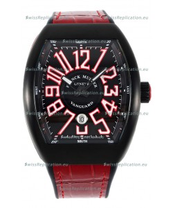 Franck Muller Vanguard in DLC Coated Casing Black Dial Swiss Replica Watch