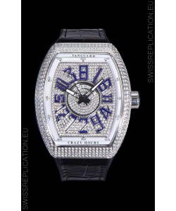 Franck Muller Vanguard Crazy Hours Edition Swiss Replica Watch - Blue Numerals