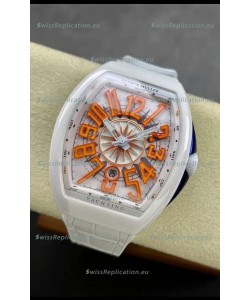 Franck Muller Vanguard Yachting White Ceramic 1:1 Mirror Swiss Replica Watch