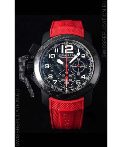 Graham Chronofighter Superlight Carbon Red 1:1 Mirror Swiss Replica Watch 