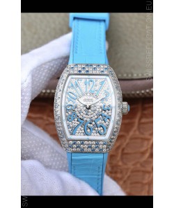 Franck Muller Vanguard Ladies 1:1 Mirror Swiss Replica Watch 32MM Wide Steel Casing