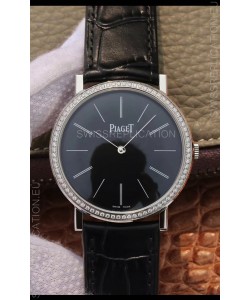Piaget Altiplano G0A29113 1:1 Mirror Swiss Replica Watch in Black Dial Diamonds Bezel 