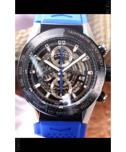 Tag Heuer Carrera Heuer 01 Swiss Replica Watch in Blue Strap 45MM 