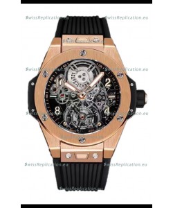 Hublot Big Bang Tourbillon Rose Gold Casing Watch in 45MM 1:1 Mirror Replica