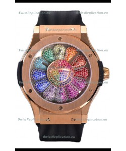 Hublot Classic Fusion Takashi Murakami Rose Gold Edition Swiss Watch 1:1 Mirror Replica