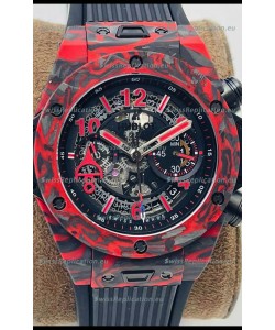 Hublot Big Bang Unico Red Carbon Las Vegas Boutique Edition Swiss Replica Watch 