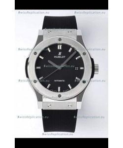 Hublot Classic Fusion Steel Black Dial 42MM Swiss Replica Watch 1:1 Mirror Quality