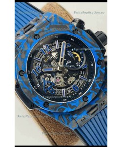 Hublot Big Bang Unico Blue Carbon Las Vegas Boutique Edition Swiss Replica Watch 