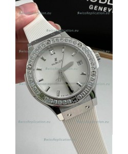Hublot Classic Fusion Stainless Steel 33MM White Dial Swiss Quartz Movement Watch 1:1 Mirror Quality