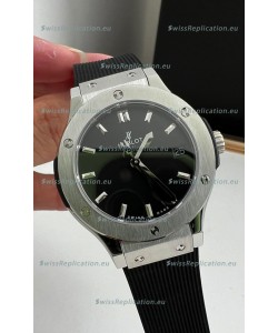 Hublot Classic Fusion Stainless Steel 33MM Black Dial Swiss Quartz Movement Watch 1:1 Mirror Quality