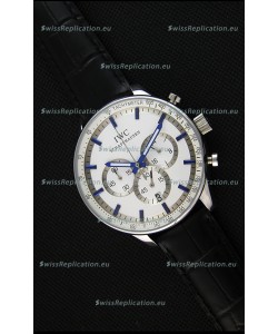 IWC Schaffhausen Japanese Replica Watch Quartz Movement in White Dial 