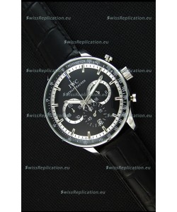 IWC Schaffhausen Japanese Replica Watch Quartz Movement in Black Dial 