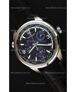 Jaeger-LeCoultre Polaris Geographic Steel Case Swiss Replica Watch - 904847J