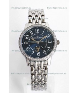 Jaeger-LeCoultre Rendez-Vous Steel Night & Day 1:1 Mirror Steel Case Blue Dial