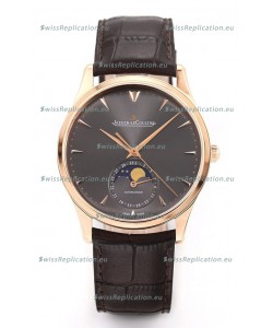 Jaeger LeCoultre Master Ultra Thin Moon Pink Gold 1:1 Mirror Replica Watch