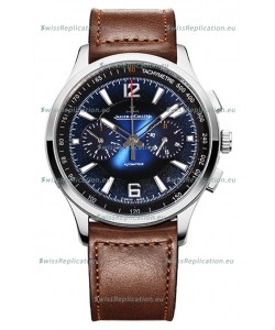 Jaeger LeCoultre Polaris Q9028181 Chronograph Blue Dial Swiss Replica Watch 