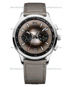 Jaeger LeCoultre Polaris Q902843J Chronograph Grey Dial Nylon Strap Swiss Replica Watch 