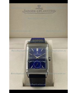 Jaeger-LeCoultre Reverso DuoFace Steel Casing Watch Blue Dial in Swiss Automatic Movement