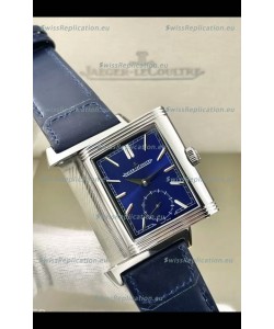Jaeger-LeCoultre Reverso DuoFace Steel Casing Watch Blue Dial in Swiss Automatic Movement