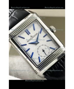 Jaeger-LeCoultre Reverso DuoFace Steel Casing Watch Nay Blue Dial in Swiss Automatic Movement