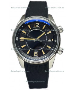 Jaeger LeCoultre Polaris Date Black Dial Rubber Strap 1:1 Mirror Replica Watch 42MM