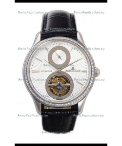 Jaeger LeCoultre Master Ultra-Thin Tourbillon White Dial Stainless Steel Casing