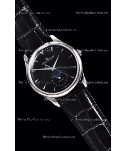 Jaeger LeCoultre Master Ultra Thin Moon Stainless Steel 1:1 Mirror Replica Watch 