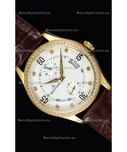 Jaeger LeCoultre Master Control Yellow Gold Swiss Replica Watch 
