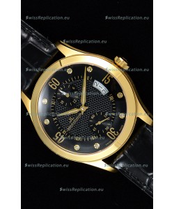 Jaeger LeCoultre Master Control Yellow Gold Swiss Replica Watch 