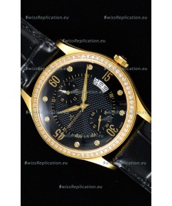 Jaeger LeCoultre Master Control Yellow Gold Swiss Replica Watch 