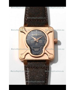 Bell & Ross BR0192 Skull Edition Bronze Casing GREY Skull on Grey Layer Swiss Replica Watch 