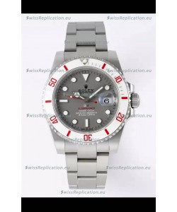 Rolex Submariner DiW Stainless Steel Casing White Ceramic Bezel Grey Dial Edition Watch 