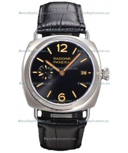 Panerai Radiomir PAM1294 Quaranta 40MM 904L Steel Black Dial Watch in 1:1 Mirror Replica 