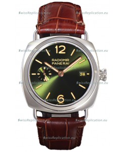 Panerai Radiomir PAM1573 Quaranta 40MM 904L Steel Green Dial Watch in 1:1 Mirror Replica 