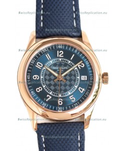 Patek Philippe Calatrava 6007R Blue Dial Rose Gold 1:1 Mirror Replica Watch