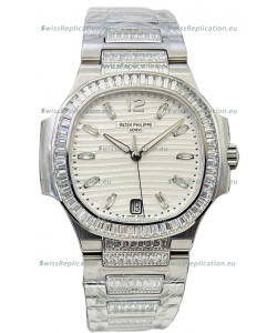 Patek Philippe Nautilus 7118 35MM 1:1 Stainless Steel White Dial 1:1 Mirror Replica Watch