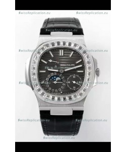 Patek Philippe Nautilus 5712/1A 1:1 Quality Swiss Replica Watch in Grey Dial