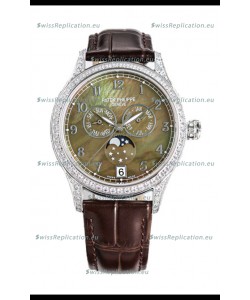 Patek Philippe Complications 4948G Annual Calendar Moonphase Pearl Dial White Gold Swiss Replica 