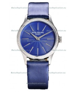Patek Philippe Calatrava 4997 Ladies Steel Case Blue Dial with Swiss Automatic Movement Watch