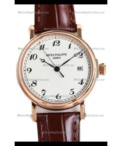Patek Philippe Calatrava 5153J Rose Gold 1:1 Mirror Swiss Replica Watch 