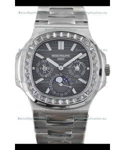 Patek Philippe Nautilus 5740 Perpetual Calendar Stainless Steel Grey Dial Swiss Replica Watch 