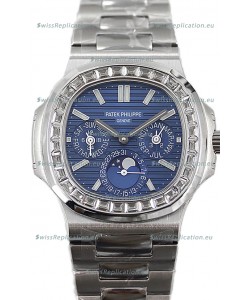 Patek Philippe Nautilus 5740 Perpetual Calendar Stainless Steel Blue Dial Swiss Replica Watch 