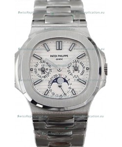 Patek Philippe Nautilus 5740 Perpetual Calendar Stainless Steel White Dial Swiss Replica Watch 