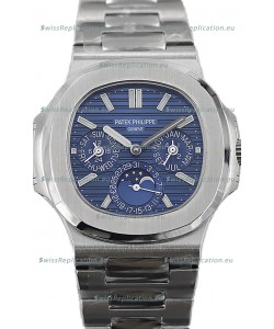 Patek Philippe Nautilus 5740 Perpetual Calendar Stainless Steel Blue Dial Swiss Replica Watch 