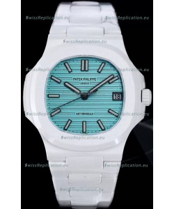 Patek Philippe Nautilus 5711 AET Remould White Ceramic Edition Green Dial Swiss Replica Watch