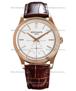 Patek Philippe Calatrava 6119R Rose Gold Casing Watch 1:1 Mirror Replica Watch 